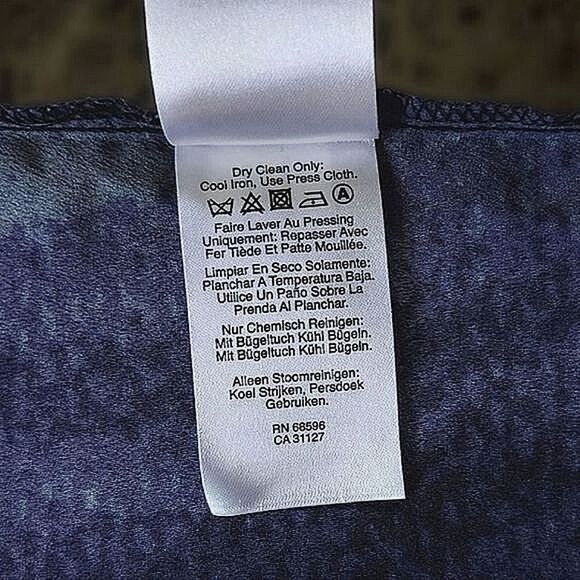 DKNY sheer sleeveless multicolour abstract pattern sleeveless blouse size M - Picture 7 of 14